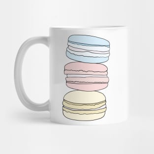 Macaron Dessert Stack Pastel Colors Mug